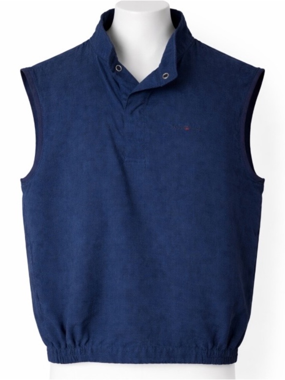 Top Flite Golf Vest Pullover Windbreaker Blue Plaid Sleeveless Men's Medium